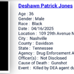 4/16/2025: Deshawn Patrick Jones killed by federal agents